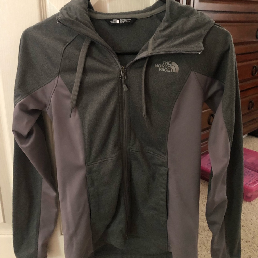 Grey north face jacket